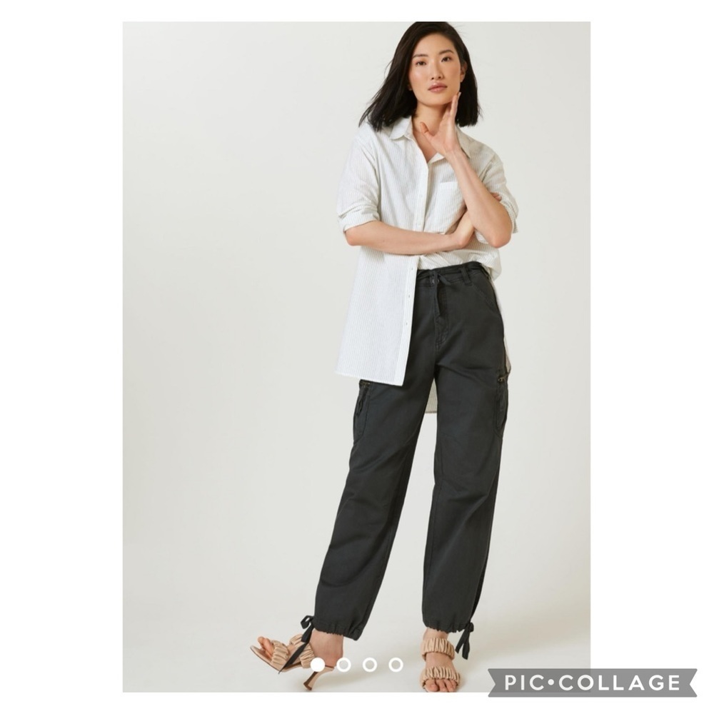 Anthropologie Pilcro The Hiker Charcoal Gray   Utility Cargo Pants Size 29